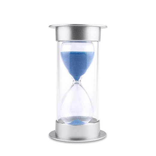Hourglass Sand Timer 5/10/15/30/45/60 Minutes Sand Glass Timer for Romantic Mantel Office Desk Book Shelf Curio Cabinet Christmas Birthday Gift Kids Games Classroom Kitchen Home Dec (10 min, Blue)