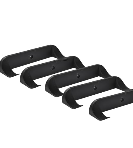Image of Chatelet Low Profile Collectible Car Display Wall Mount | Compatible with Lego Cars | Display by Wheel | Black 5-Pack