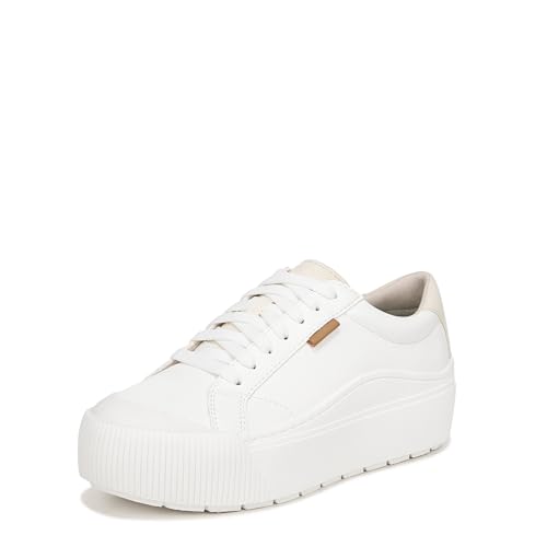 Dr. Scholl's Shoes Womens Time Off Max Platform Sneaker White Smooth 6.5 M
