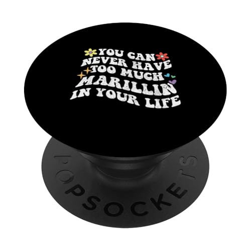 Retro Groovy You Can Never Have Too Much Marillin in Your PopSockets Adhesive PopGrip