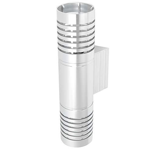 Lámpara de pared LED plateada para salón aplique moderno de 240mm