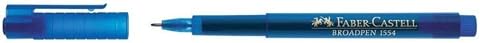 Faber-Castell Faber Castell 1554 Broadpen Keçeli Kalem Mavi
