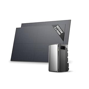 EcoFlow STREAM Ultra 1.92kWh Balcony Power Plant & 2*450W Solar Panel, Plug & Play, 2.8KW Solar Input-4 MPPT, 2 AC Ports, 800W Micro Inverter, 21kWh Expandable, 6K-Cycle LFP Battery, AI Smart Control