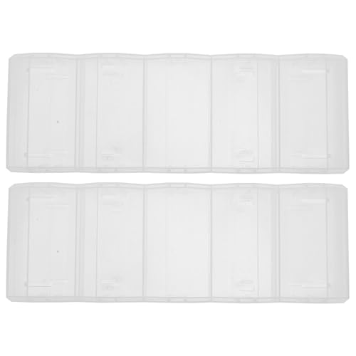 Beaupretty Cajas Transparentes para Fichas de Póker 100 Piezas con Tapa Estuche Plástico Reutilizable para Almacenamiento y Organización Bandeja Práctica para Juego Profesional y Uso