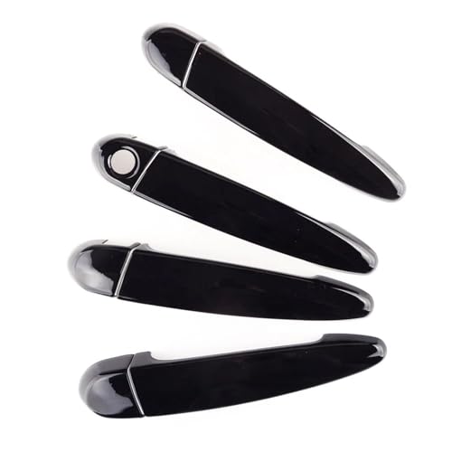 Garniture de poignée de porte extérieure noire compatible avec BMW E91 X5 F30