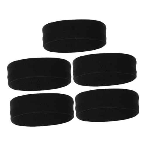 Gatuida 5pcs Boy Girl Sweatbands High Absorbency Elastic Sports Headbands for Boys and Girls for Football Basketball and Baseball Comfortable and Breathable Design