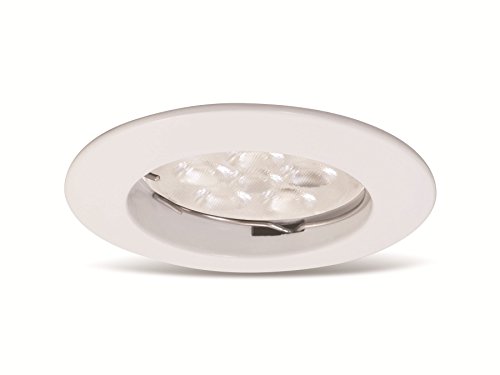 Müller-Licht LED Ebl Foco Empotrado Cromo 5W GU10 Cuadrados Blanco Cálido 2700K