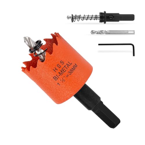 Image of 1-1 /2 Inch Hole Saw 1.5 inch Circle Drill Bit Wood Metal Drywall Plastic Pipe