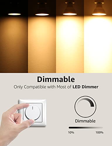 Lepro GU10 LED Bulbs Dimmable, Warm White 2700K, 4.5W 345lm, 50W Halogen Spotlight Bulb Equivalent, 38° Narrow Beam, Energy Saving GU10 LED Light Bulbs, Pack of 10 - Image 3