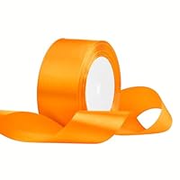 DECORA Cinta De Raso Doble Naranja 40MMX3MT, 1.575 In X 9.8 Ft