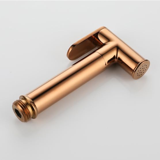 Duchas Higienicas Para Wc Grifo Wc Higienico Agua Fria Y Caliente Manguera Bidet Manija Única Todo Cobre oro Rosa redondo