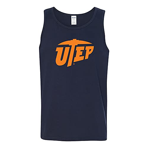 UGP Campus Apparel AT02 - UTEP Miners Primary Logo Tank Top - X-Large - Navy