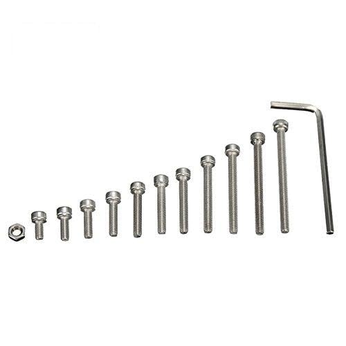 Suleve M3Ss2 M3 Edelstahl Allen Schrauben Nut Hex Sockel Kappe Schrauben Sortiment Kit 442Pcs