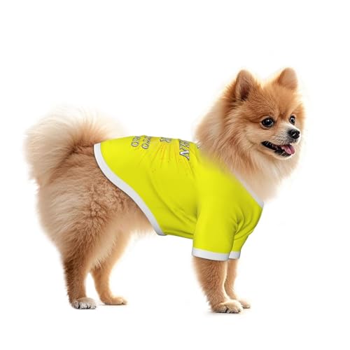 Personalisiert Hundemantel T-Shirt – Mit Bild, Text, Namen oder Logo, Selbst Gestalten, Hundekleidung, Hundekostüm, Personalisierte Hunde Kleidung, Tierliebhaber L