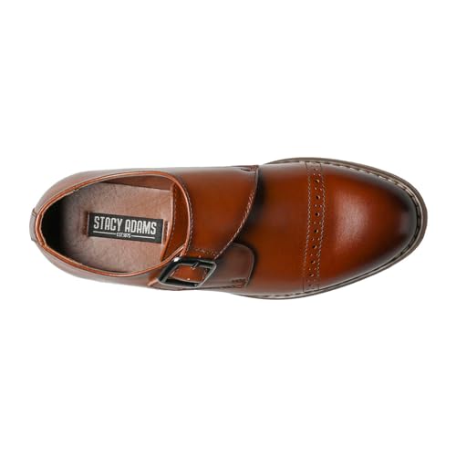 Image of Stacy Adams Boys' Desmond Cap Toe Monk Strap (Little Kid /Big Kid)