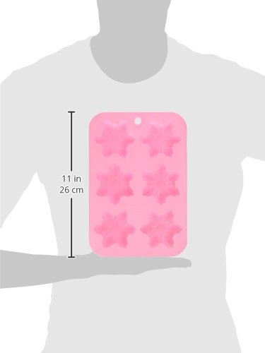 6 Cavity Snowflake Silicone Cake & Chocolate Mold Baking #TOP4