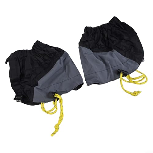 Polainas de nailon para actividades al aire libre, perfectas para senderismo, escalada y pesca (negro)