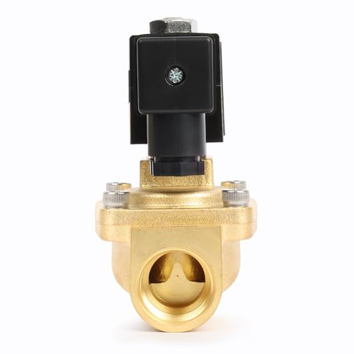 Électrovanne laiton 3/4 AC 220V US Solid normalement fermée pour contrôle d'eau