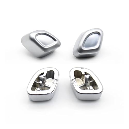 Interruptor ajuste asiento coche con acabado plata para Benz W204 W212 1