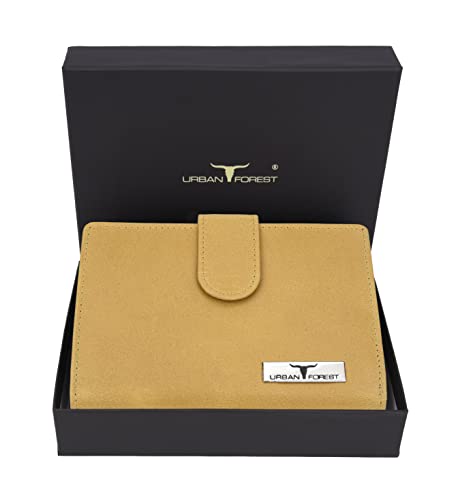 URBAN FOREST Arya Yellow Leather Wallet for Women 2