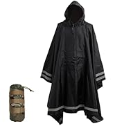 Adult Rain Poncho With Hood Reusable Ponchos For Adults Men Mens
