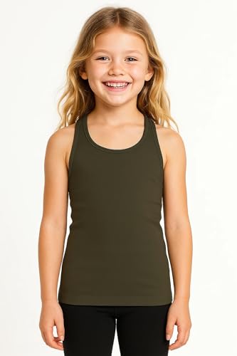 Image of Kurve Premium Girls Seamless Supersoft Wide Strap Comfortable Racerback Tank (Made with Love in The USA)