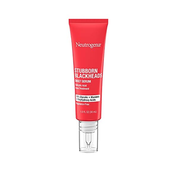 Neutrogena-Stubborn-Blackheads-Daily-Acne-Facial-Serum-with-Salicylic-Glycolic-Polyhydroxy-Mandelic-Acids-Oil-Free-Face-Serum-for-Acne-Prone-Skin-to-Help-Clear-Clogged-Pores-1-fl-oz Neutrogena Stubborn Blackheads Daily Acne Facial Serum with Salicylic, Glycolic, Polyhydroxy & Mandelic Acids, Oil-Free Face Serum for Acne-Prone Skin to Help Clear Clogged Pores, 1 fl. oz