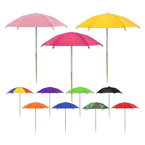 Zitreeqs 11 Stück Pflanzenschirme Für Outdoor Pflanzen 27cm Gartenschirm Für Pflanzen Pflanzenschutz Regenschirm Garten Sonnenschirm Sonnenschutz Für Terrassenblumen Gemüses Sukkulenten