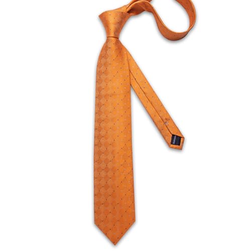 Image of DiBanGu Mens Silk Plaid Tie and Pocket Square Set | Elegant Silk Formal Tie Set, Woven Check Necktie and Cufflinks Tie Clip Set, Perfect for Wedding Party, Comes in Gift Box