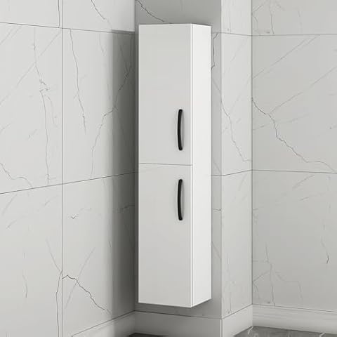 Turin 1450mm Gloss White Tall Boy Cabinet Cover