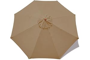 MASTERCANOPY Patio Umbrella Top 9ft Canopy(Khaki)