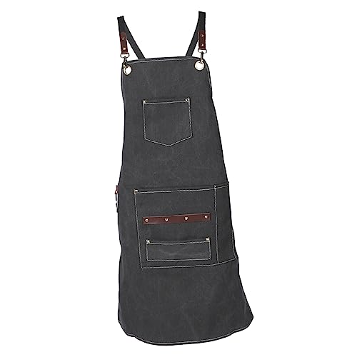 Tablier en toile pour coiffeuse styliste avec poches pour ciseaux et peignes