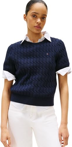 Vêtements Tommy Hilfiger Co Cable Mid Gg / WW0WW45656C1G pour Accessoires - vue 6