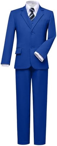 Visaccy Boys Formal Suit Slim Fit Dress Clothes Ring Bearer Outfi...