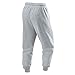 FOCLMP Gray Sweatpants Mens Wide Leg Baggy Cotton Sweatpants Elastic Waist Drawstring Athletic Workout Joggers Winter Fashion Sweat Pants 3XL