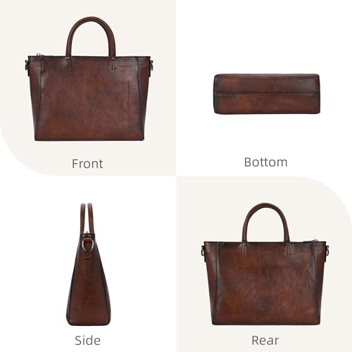 Image of Iswee Genuine Leather Purses for Women Shoulder Handbags Designer Hobo Crossbody Purse Top Handle Purse