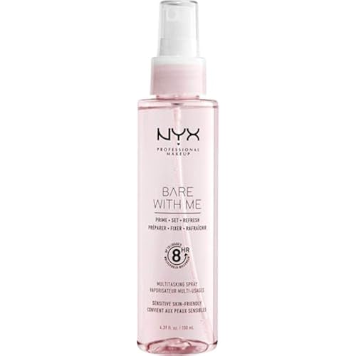 NYX PROFESSIONAL MAKEUP Bare With Me Multitasking Face Primer & Makeup Setting Spray, Hydrating Face Mist for up to 8HR Wear, Long-Lasting, Vegan Formula
