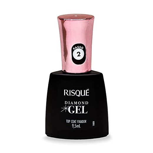 Risqué Top Coat Fixador Diamond Gel Cremoso - 9, 5 ml