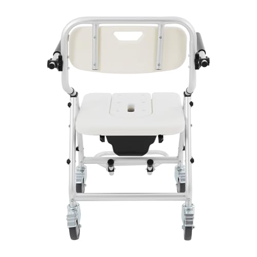 Chaise commode aluminium résistant à l'eau pour sécuriser la douche et les WC - 6