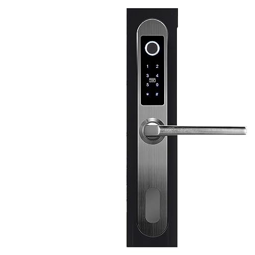 Scanner biométrique électronique porte en verre aluminium Right Push