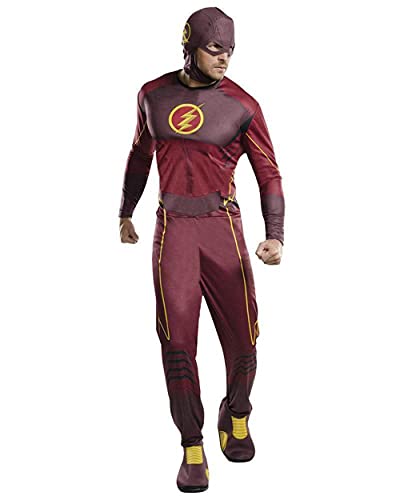 Rubie's Official DC Comics The Flash Classic Costume, Adult Superhero Fancy Dress