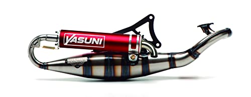 Motodak Pot Scooter de yasuni r Compatible avec Nitro/aerox/ovetto/neos/Mach g/Jog r Silencieux Rouge