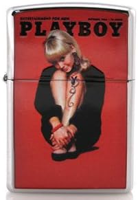ZIPPO Lighter High Polish Chrome, Playboy Cover October 1966 # 21211