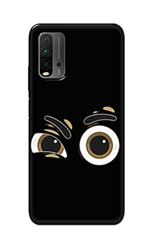 Image of PRINTFIDAA Funky Expression of Cartoon Eyes Printed Designer Hard Back Case Cover for Xiaomi Redmi 9 Power -(TY) MVN1004