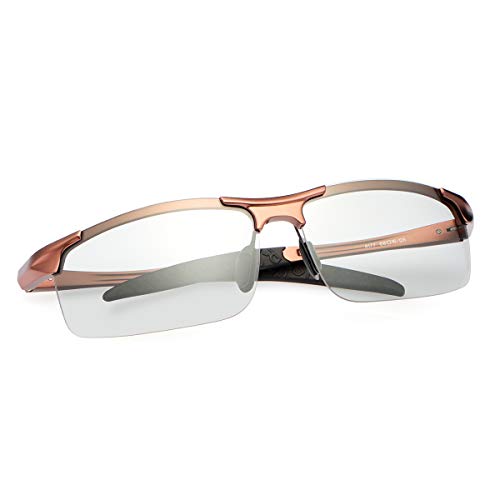 Image of MIRYEA Polarized Photochromic Driving z87 Sunglasses for Men Day Night Safety Glasses