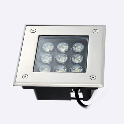 VSHENG Exteriores LED Luces De Paisaje - Lámpara Subterránea LED Impermeabilidad IP66 LED Lámpara Empotrable En El Suelo AC85-265V para Jardín, Patio, Terraza, Camino, Iluminación Arquitectónica(White