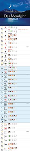 Preisvergleich Produktbild Das Mondjahr 2020: Streifenkalender