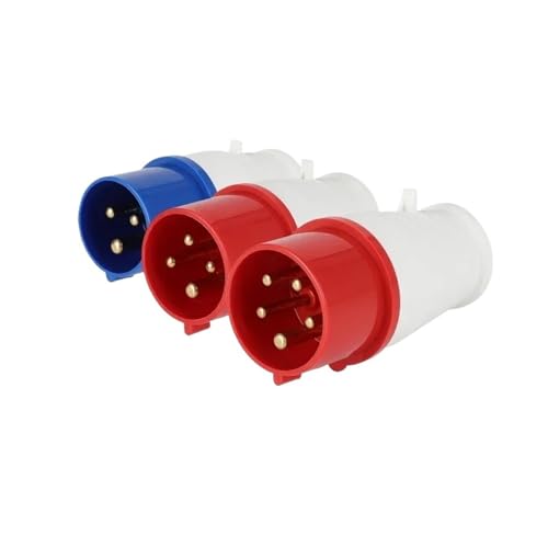Clavijas industriales de 4 pines e impermeables para tomas eléctricas de pared 16A 2