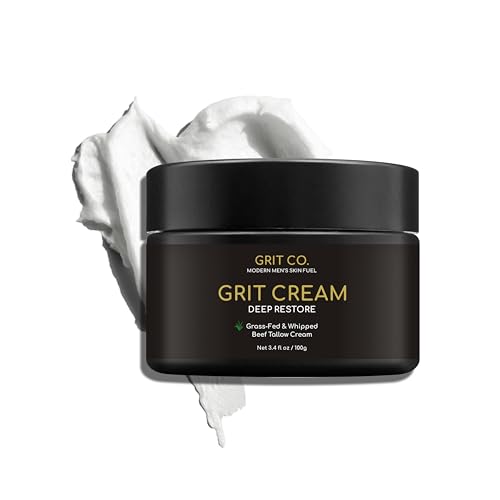 GRIT CREAM™ – Grass-fed Beef Tallow Face Moisturizer for Men