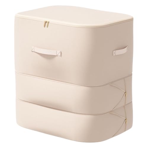 Bolsas de almacenamiento de ropa de 52 cm de alto con cremallera lisa, armario de ropa a prueba de polvo, caja de chaquetas, organizador de ropa de tela satinada para inquilinos